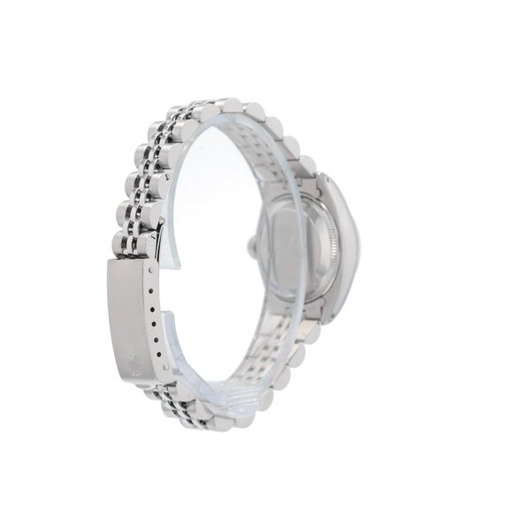 Rolex Ladies Date 26mm Steel Silver Index Dial Fluted Bezel Jubilee Band 6917 main image 10